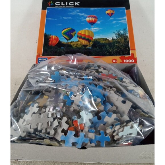 Click 1000 Piece Jigsaw Puzzle Photograph Colorful Balloons Hudson Mass - Picture 3 of 3